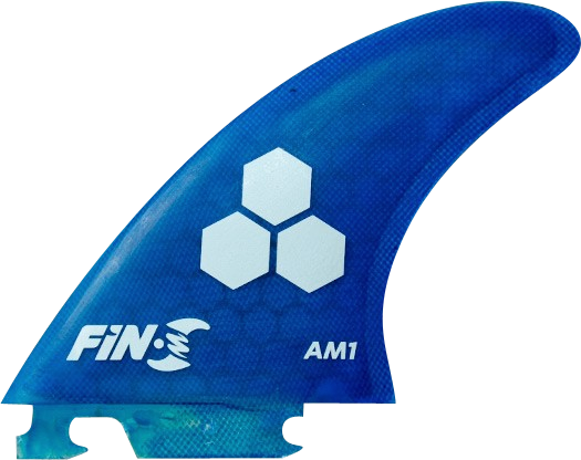 Fin-S Am-1 Honeycomb Blue 3 Fins Surfboard FIN  -  SET OF 3PCS