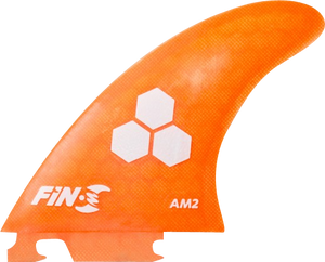 Fin-S Am-2 Honeycomb Neon Orange 3 Fins Surfboard FIN  -  SET OF 3PCS