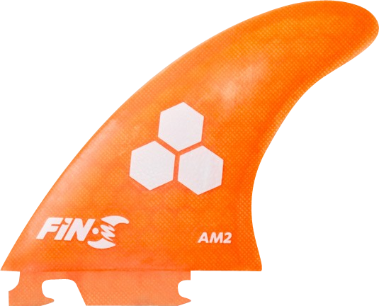 Fin-S Am-2 Honeycomb Neon Orange 3 Fins Surfboard FIN  -  SET OF 3PCS