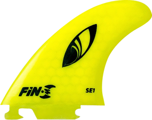 Fin-S Se-1 Honeycomb Neon Yellow 3 Fins Surfboard FIN  -  SET OF 3PCS