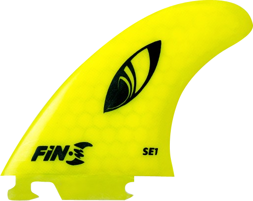 Fin-S Se-1 Honeycomb Neon Yellow 3 Fins Surfboard FIN  -  SET OF 3PCS