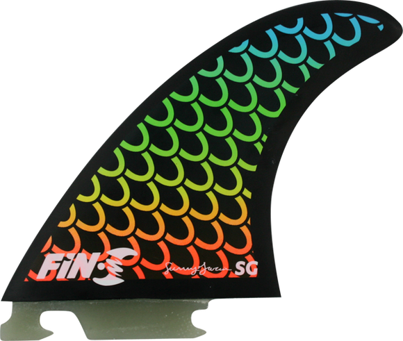 Fin-S Sg-1 Honeycomb Black/Multi 3 Fins Surfboard FIN  -  SET OF 3PCS