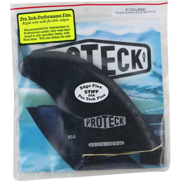 Proteck Perform Fcs Side 4.0 Black Surfboard FIN  -  SET OF 2PCS