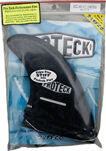 Proteck Perform Ffs Thruster 4.5 Black Surfboard FIN  -  SET OF 3PCS