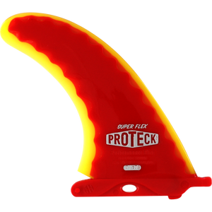 Proteck Super Flex Lb Center 7.0 Red/Yellow Surfboard FIN  -  1 SINGLE FIN
