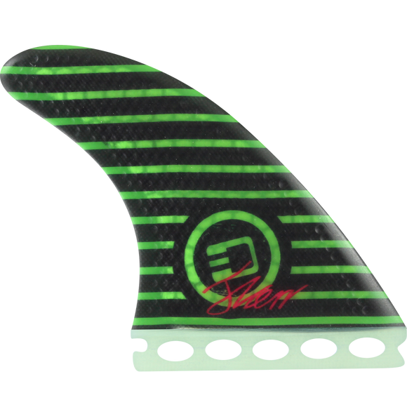 3D xds Full-Base 7.0 Stripeout Surfboard FIN  -  SET OF 3PCS