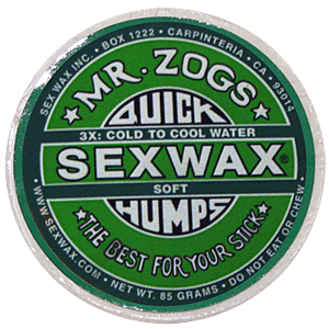 Mr. Zogs Quick Humps Sex Wax 3X Green - Soft - Single Bar