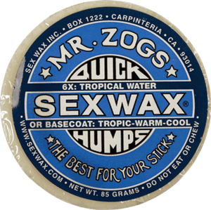 Mr. Zogs Quick Humps Sex Wax 6X Blue - Extra Hard - Single Bar