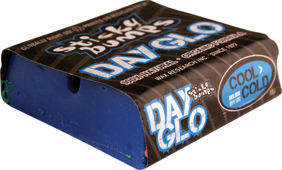 Sticky Bumps Day-Glo COOL/COLD Single Surf Wax -Blue | Universo Extremo Boards Surf & Skate