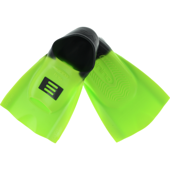 DMC Training Swim Fins - SMALL/MEDIUM Green/Charcoal (Size 7-8)