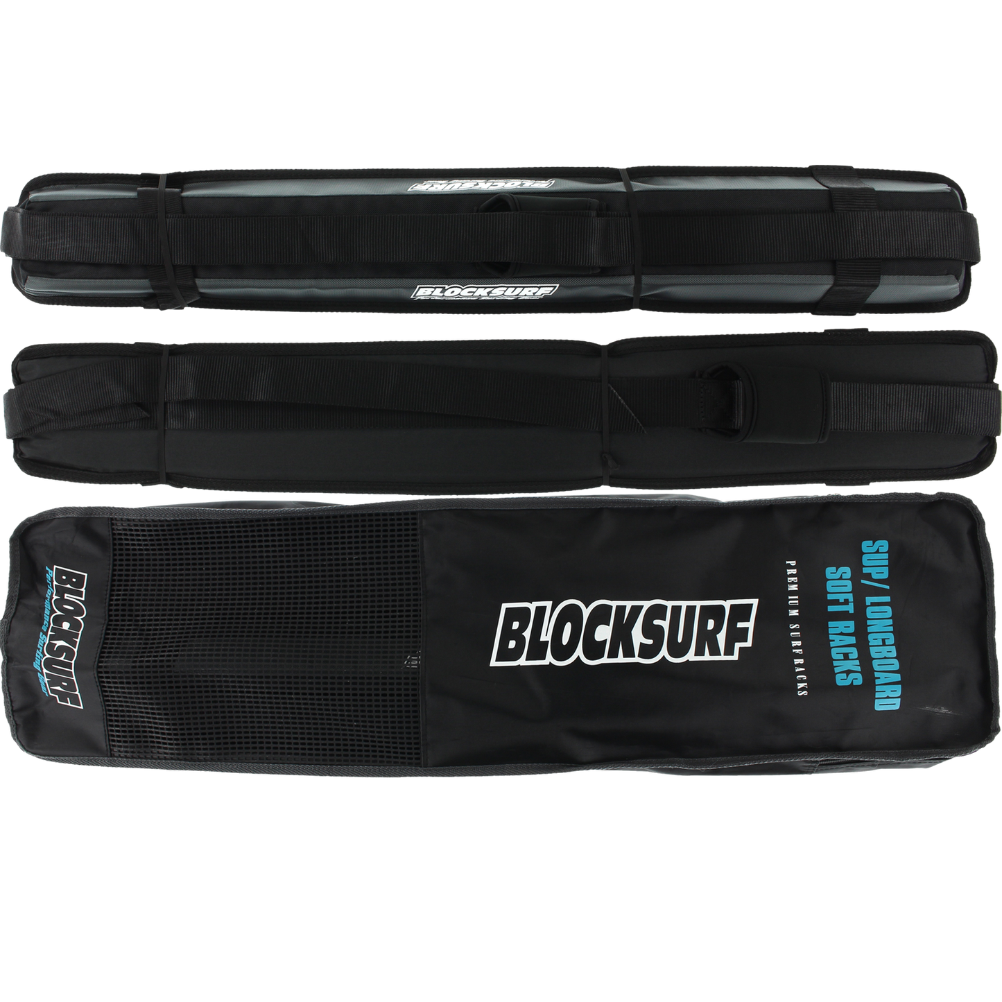 Blocksurf Sup/Longboard Soft Rack Black