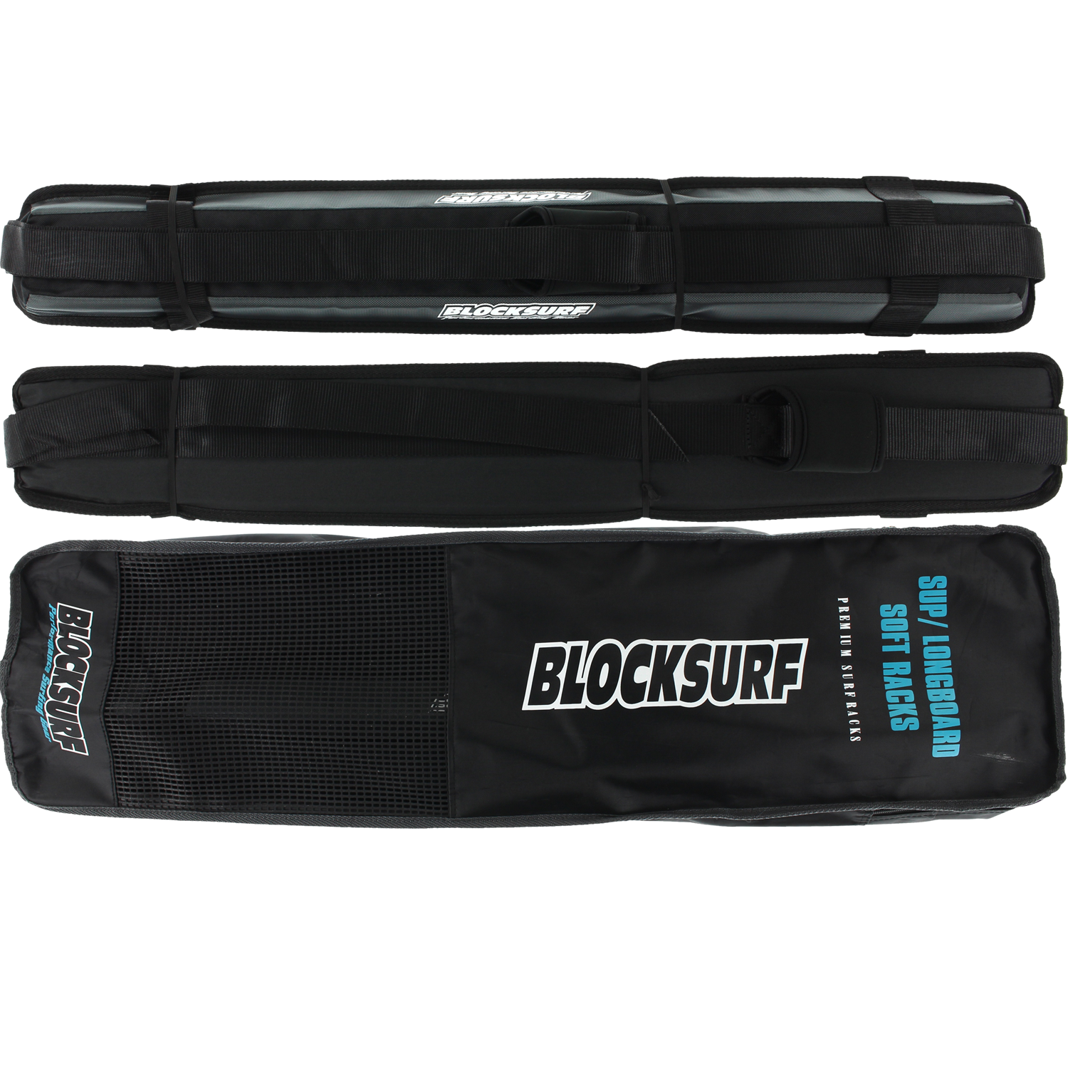 Blocksurf Sup/Longboard Soft Rack Black