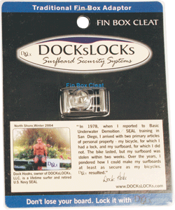 Dockslocks Fin Box Cleat Single
