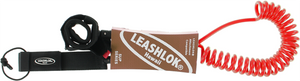Leashlok SUP Coil 10' Leash Red/Red 8mm  | Universo Extremo Boards Surf & Skate