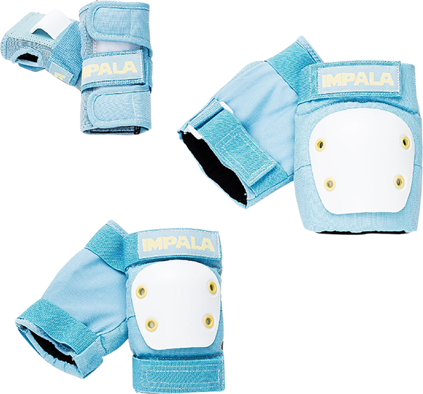 Impala Kids Protective Pack Pads Jr S-Sky Blue/Yellow 