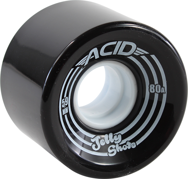 Acid Jelly Shots 59mm 80a Black  Skateboard Wheels (Set of 4)