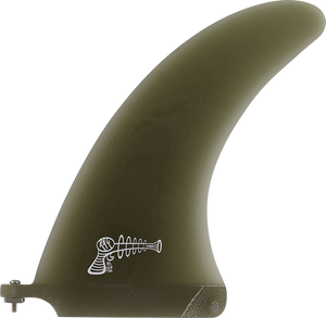 Ray Gun Fiberglass/Volan Center Fin 8.0" Smoke Surfboard FIN 