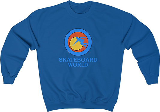 45rpm Skateboard World Crew Sweatshirt - XX-LARGE Blue