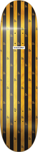 Hs Stripes Skateboard Deck -8.0 Black/Yellow DECK ONLY