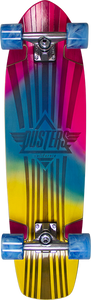 Dusters Keen Retro Fades Cruiser Complete Skateboard -31" Blue/Pink 