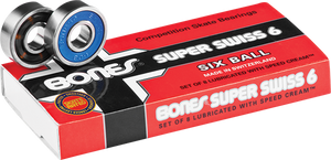 Bones Wheels Super Swiss 6 Ball (Single Set) Bearings