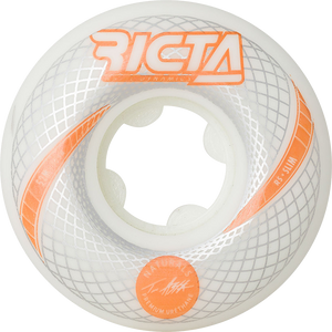 Ricta Asta Vortex Naturals Slim 52mm 101a White Skateboard Wheels (Set of 4)