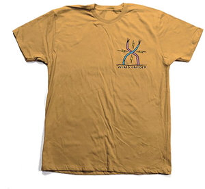 Toy Machine Ed Templeton Wires Crossed T-Shirt - Size: MEDIUM Gold