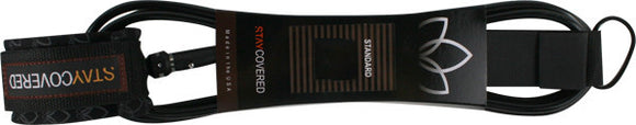 Surfboard Leash Stay Covered Deluxe Super Comp 5'6 Black|Universo Extremo Boards Surf & Skate