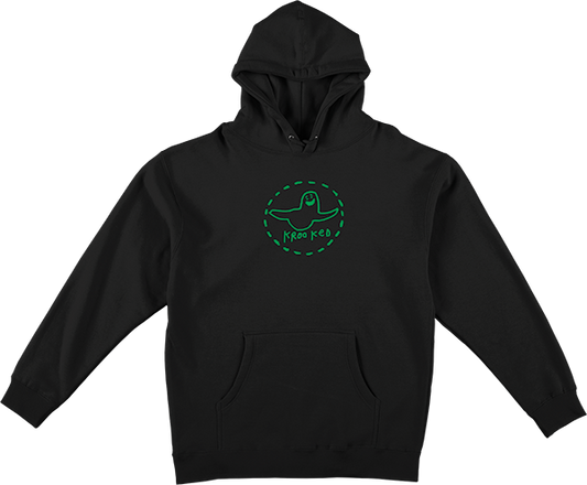 Krooked Trinity Smile Hooded Sweatshirt - MEDIUM Black/Green