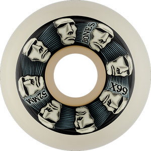 Bones Wheels Xf X99 V5 Sidecut 52mm 99a Head Rush Nat Skateboard Wheels (Set of 4)