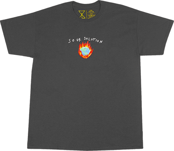 Sour In Flames T-Shirt - Size: LARGE Heather Grey
