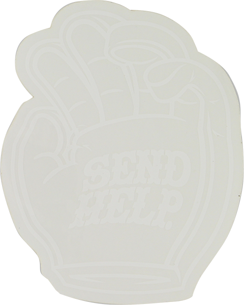 Send Help Foam Hand Logo 4