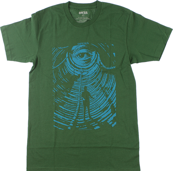 Opera Slither T-Shirt - Size: SMALL Dark Green