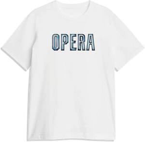 Opera 3D T-Shirt - Size: MEDIUM White
