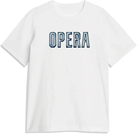 Opera 3D T-Shirt - Size: MEDIUM White