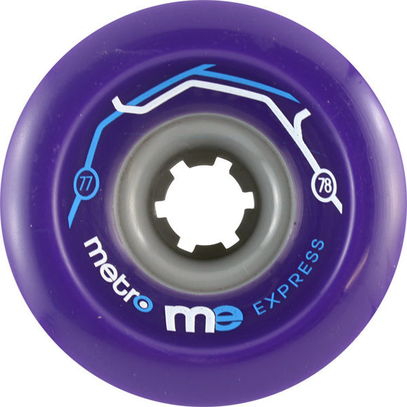Metro Express 77mm 78a Purple Skateboard Wheels (Set Of 4) - Universo Extremo Boards