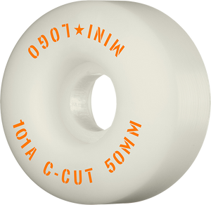Ml C-Cut 50mm 101a White  Skateboard Wheels (Set of 4)