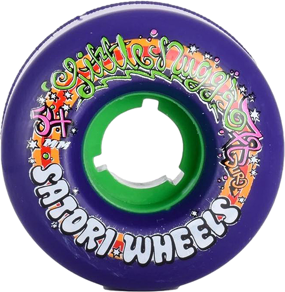 Satori Goo Ball Lil Nuggs 54mm 78a Purple Skateboard Wheels (Set of 4)