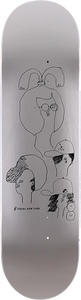5boro Marx/Nardelli Ny Heads Skateboard Deck -8.25 Silver DECK ONLY