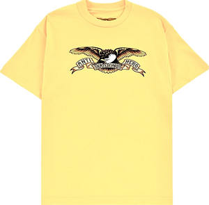 Antihero Eagle T-Shirt - Size: SMALL Cornsilk Yellow/Black