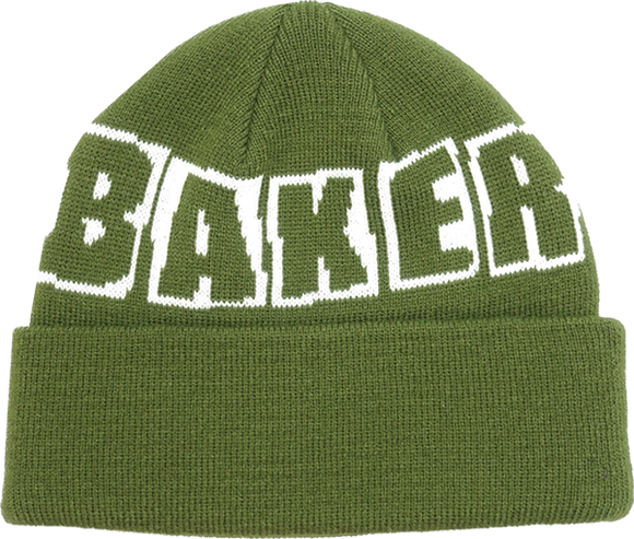 Baker Brand Logo BEANIE Dark Green