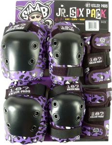 187 6-Pack Pad Set Jr-Staab Purple/Black  