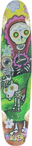 Walker Muerto Mural Dog Skateboard Deck -8.75x41.75 DECK ONLY