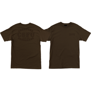 Creature Club Support Short Sleeve T-Shirt - Size: SMALL Dark Chocolate
