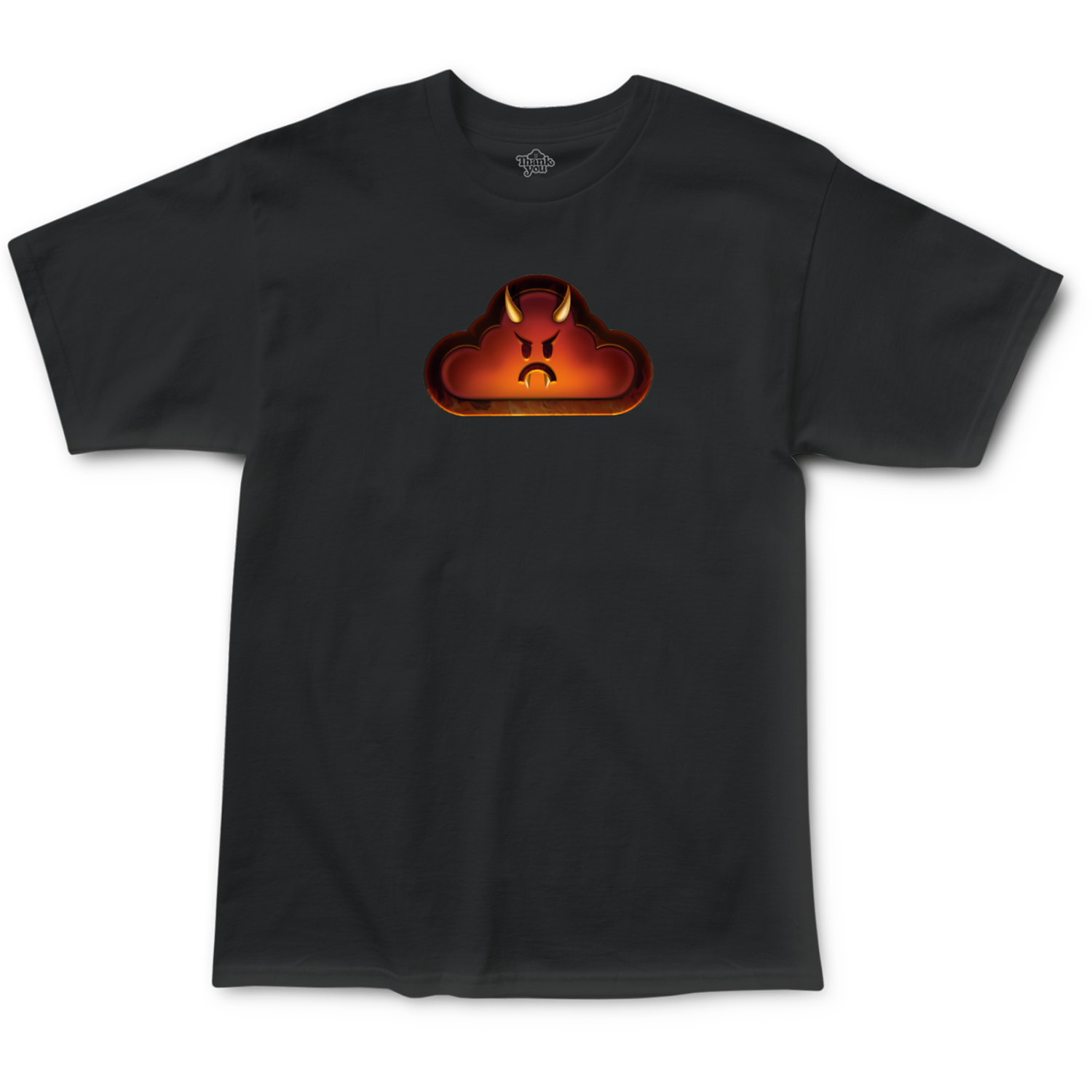 Thank You Flame On T-Shirt - Black