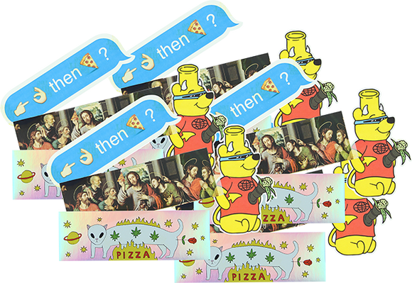 Pizza Sticker Pack#2 20/Pack Assorted Decals