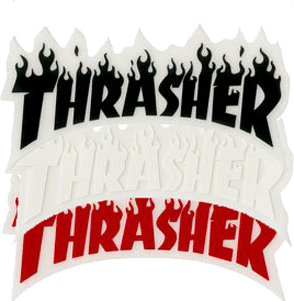 Thrasher Flame Logo Decal Sm-Assorted Color