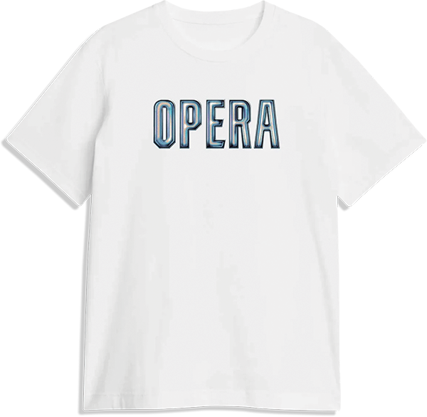 Opera 3D T-Shirt - Size: X-LARGE White