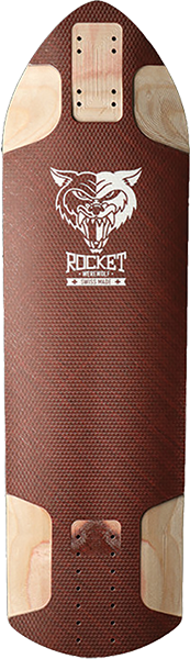 Rocket Dh/Fr Werewolf Red Skateboard Deck -8.9x31.5 DECK ONLY