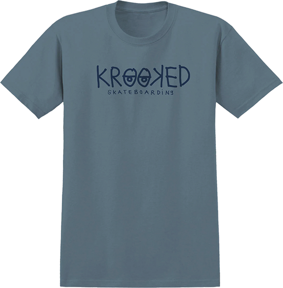Krooked Krooked Eyes T-Shirt - Size: SMALL Indigo/Navy